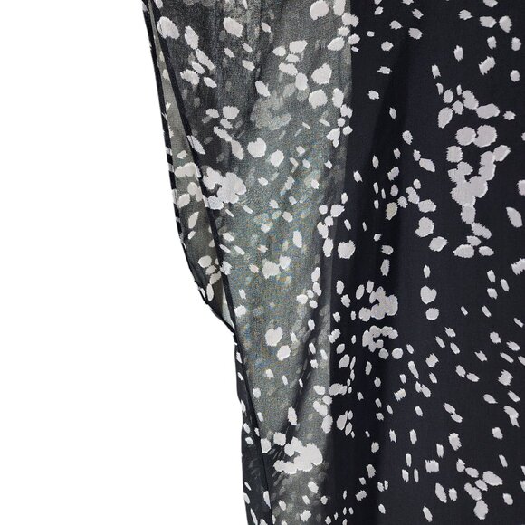 CABI Cosmos Night Sky Blouse Black/Gray Sz L #3597 - Picture 3 of 6